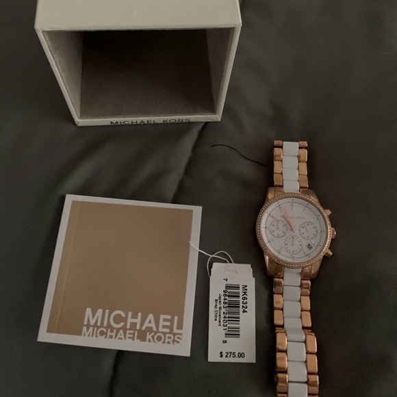 Mk watch white with gold - Picture 1 of 1